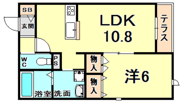 アンティーム桜【旭化成】 102 間取り図