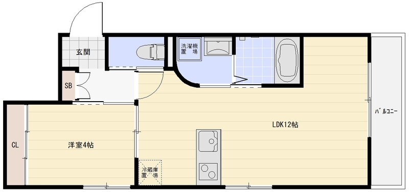 センプレヴィータさくら夙川 202 間取り図