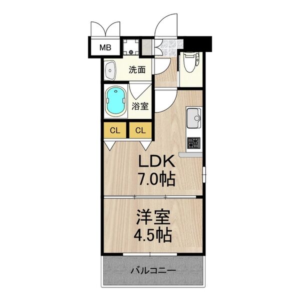 プレジオ西宮 701 間取り図