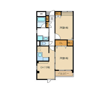 ヒルズ上甲子園 403 間取り図