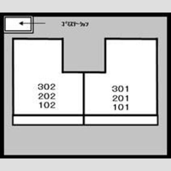サカタハイツ 201 間取り図