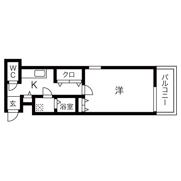 ベルエアー江上 404 間取り図
