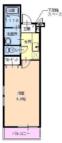 フジパレス西宮WEST 202 間取り図
