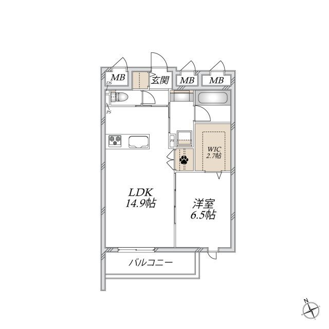 WING TOWA MAISON【旭化成】 106 間取り図