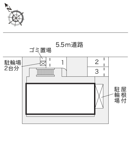 レオパレス九番町 204 間取り