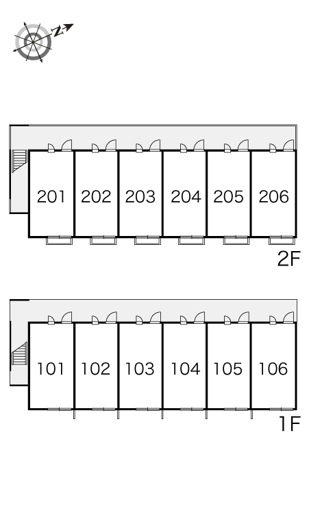 レオパレス甲子園高潮町II 105 間取り