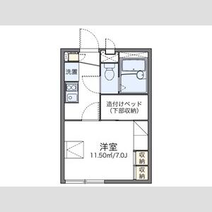 レオパレス高友 102 間取り図