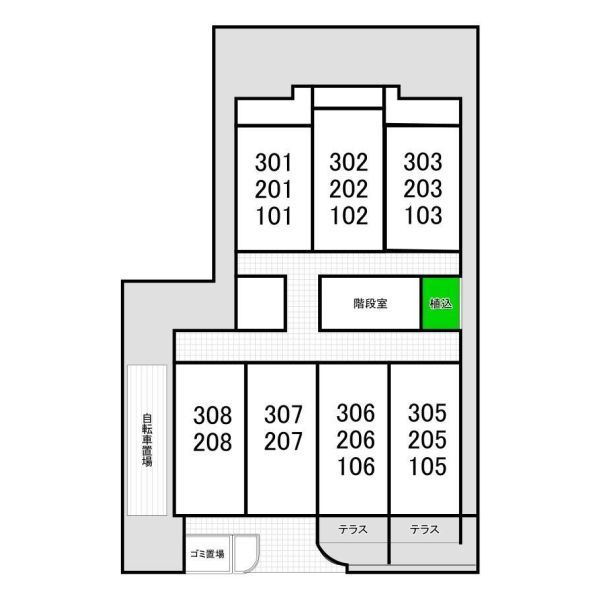 スラン76 203 間取り図