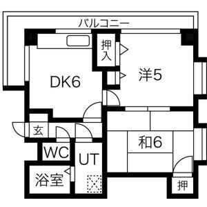 ゴーディ甲子園1番館 102 間取り図