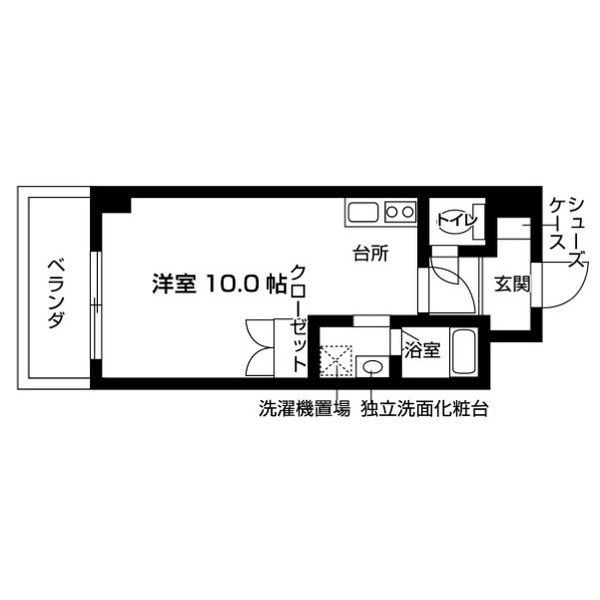 Alibios武庫川 103 間取り図