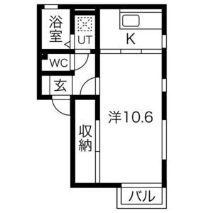 クライネブルーメ 00102 間取り図