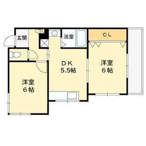 ハイム北夙川II 106 間取り図