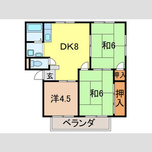 フロール 102 間取り図