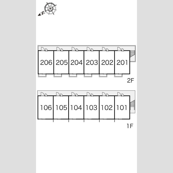 レオパレス北夙川フラット 102 間取り図