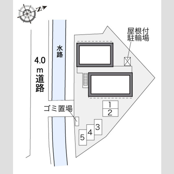 レオパレス苦楽園 101 間取り図
