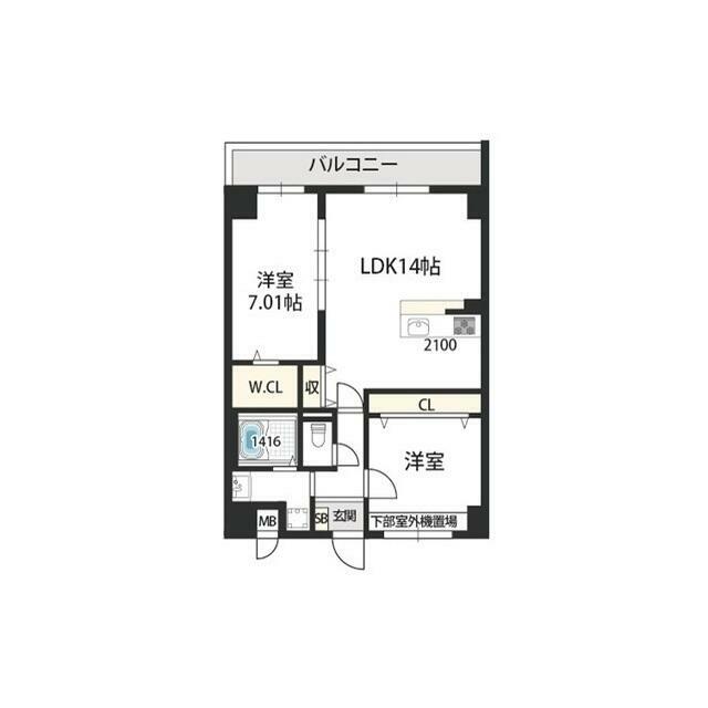 GROOVE上甲子園(グルーヴカミコウシエン) 00401 間取り図