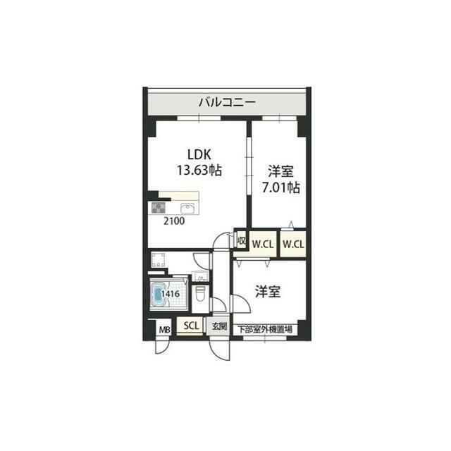 GROOVE上甲子園(グルーヴカミコウシエン) 00503 間取り図